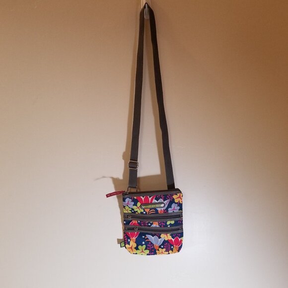 Lily Bloom Eco-Friendly Floral Crossbody Purse | Lightweight Travel Bag - Picture 6 of 6